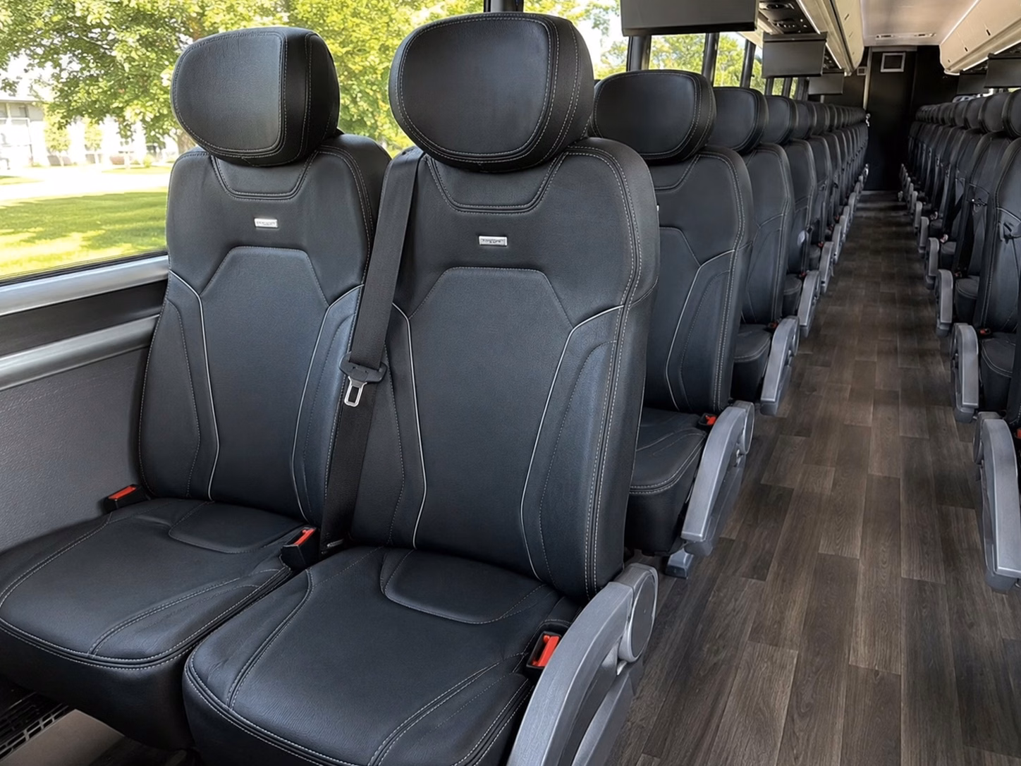 oxnard charter bus rental interior